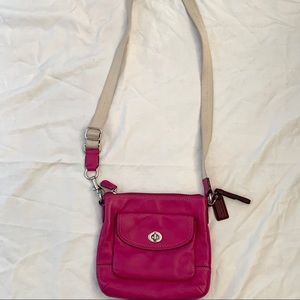Hot pink Coach purse